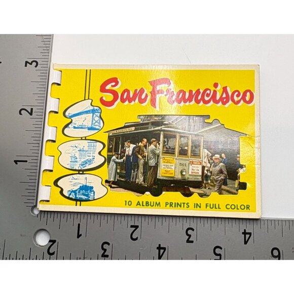 Vintage San Francisco Mini Photo Booklet Travel Mirro-Krome 1950s - Picture 4 of 7